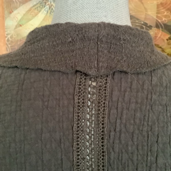 Monoreno size Medium open front asymmetrical padded shoulders jacket top… - Picture 5 of 6